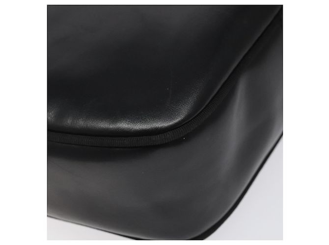 Borsa a Spalla Vala in Pelle Nera e Oro Salvatore Ferragamo Auth am7884 - vista 17