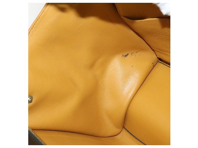 Céline CELINE Borsa Trapeze in pelle 2 in 1 Blu Navy Oro Auth BA400 D'oro - vista 11