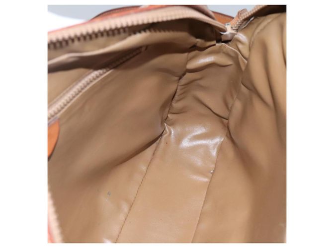 Céline Borsa a spalla in tela Macadam CELINE PVC beige oro Auth bs23175 D'oro - vista 19