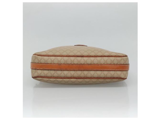 Céline Borsa a spalla in tela Macadam CELINE PVC beige oro Auth bs23175 D'oro - vista 5
