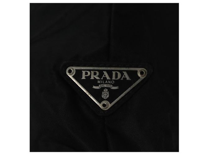 PRADA Bolso de mano de nylon negro Auth bs22998 - vista 17