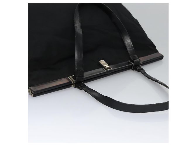 PRADA Bolso de mano de nylon negro Auth bs22998 - vista 6