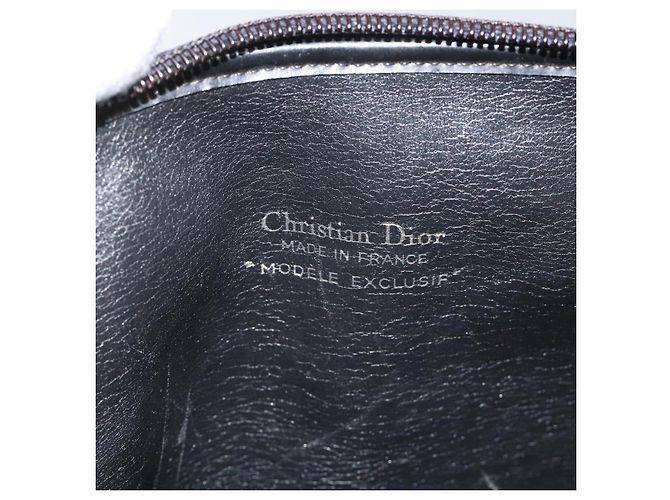 Borsa a Spalla in Tela Trotter Christian Dior Blu Oro Auth BD167 D'oro Blu navy - vista 11