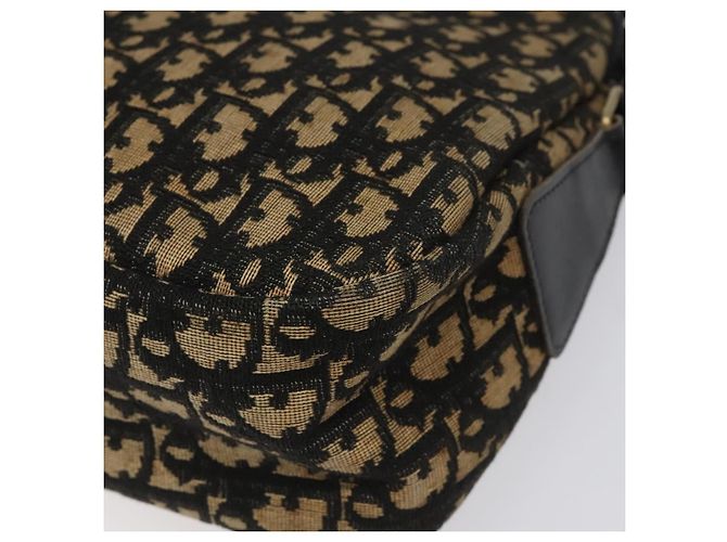 Borsa a Spalla in Tela Trotter Christian Dior Blu Oro Auth BD167 D'oro Blu navy - vista 15