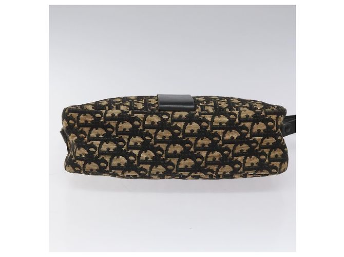 Borsa a Spalla in Tela Trotter Christian Dior Blu Oro Auth BD167 D'oro Blu navy - vista 5