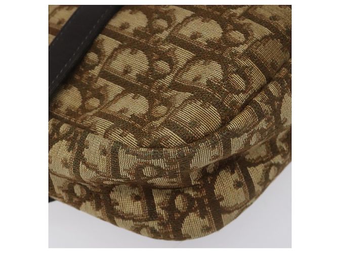 Bolso de hombro de lona Trotter Christian Dior marrón Auth BD120 Castaño - vista 14