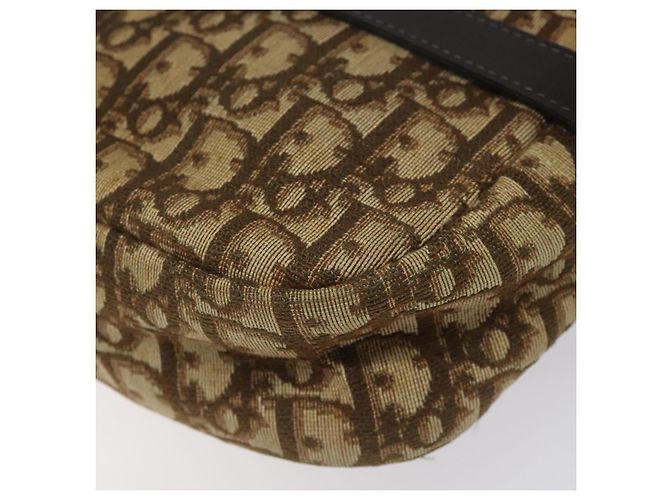 Bolso de hombro de lona Trotter Christian Dior marrón Auth BD120 Castaño - vista 15