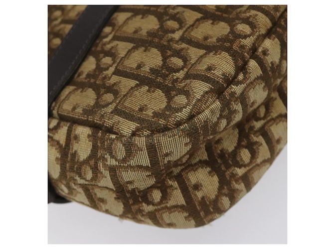 Bolso de hombro de lona Trotter Christian Dior marrón Auth BD120 Castaño - vista 16
