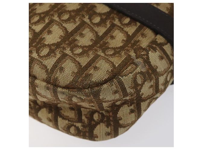 Bolso de hombro de lona Trotter Christian Dior marrón Auth BD120 Castaño - vista 9