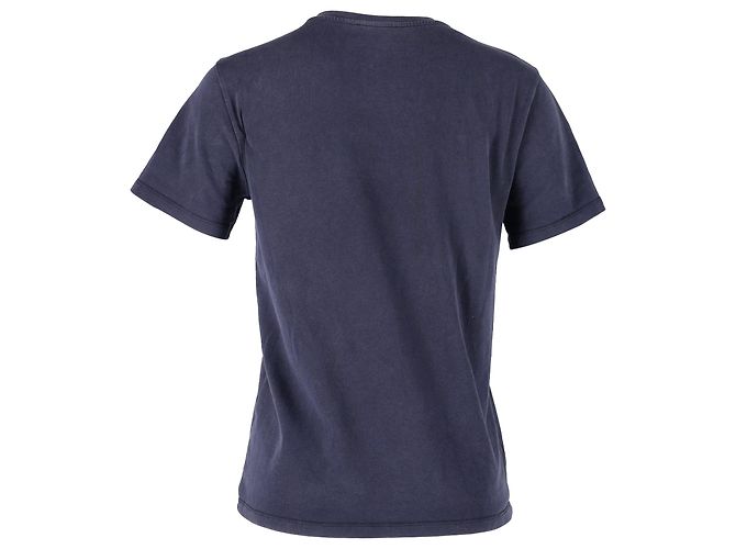 Apc T-shirt A.P.C. Standard Rue Madame in cotone blu navy - vista 3