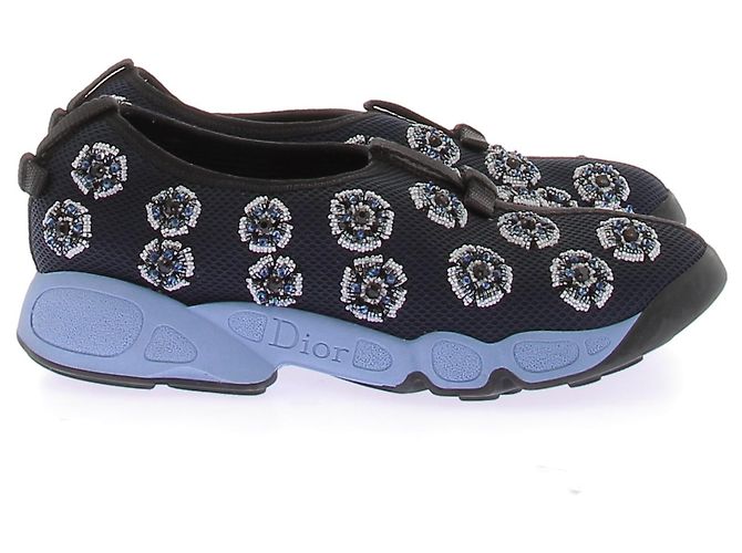 DIOR Trainer T.EU 37 Stoff Marineblau - Ansicht 2