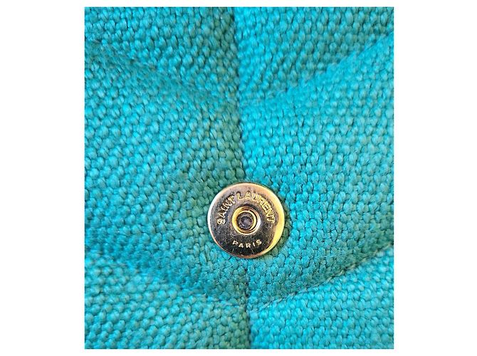 Grüne Puffer-Tasche von Saint Laurent. - Ansicht 11