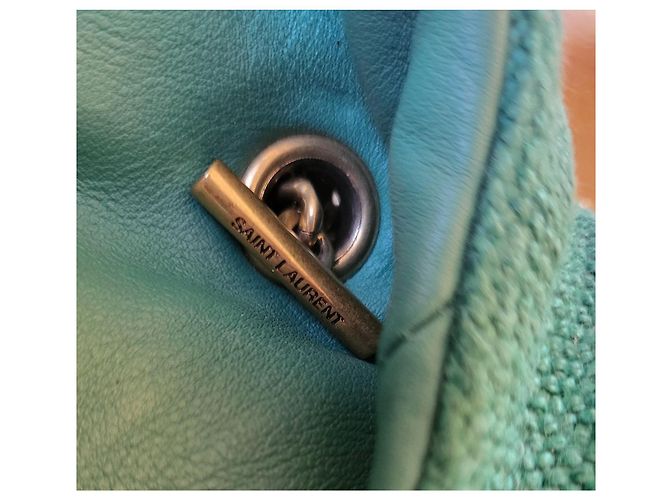 Grüne Puffer-Tasche von Saint Laurent. - Ansicht 12