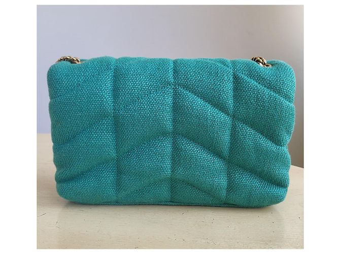 Grüne Puffer-Tasche von Saint Laurent. - Ansicht 5