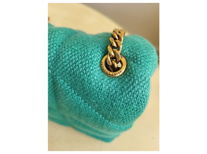 Grüne Puffer-Tasche von Saint Laurent. - Ansicht 7