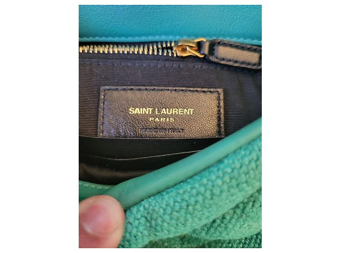 Grüne Puffer-Tasche von Saint Laurent. - Ansicht 8