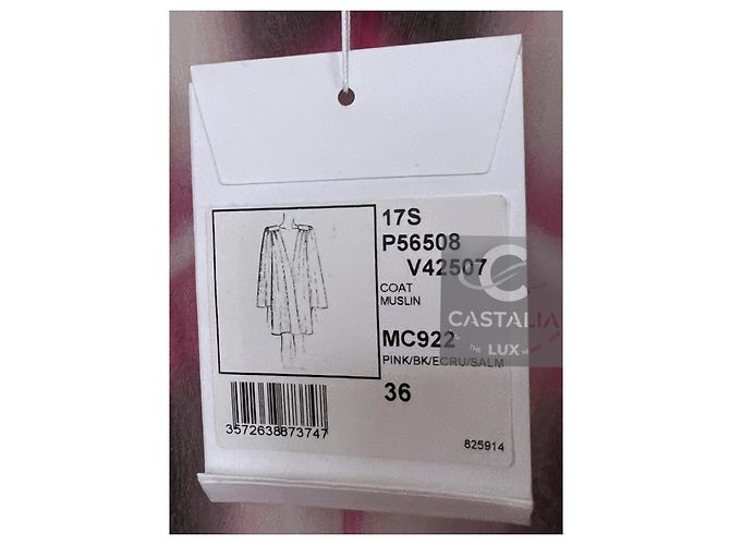Chanel Werbekampagne CC Logos Seidenjacke Mantel 36 FR Mehrfarben - Ansicht 3
