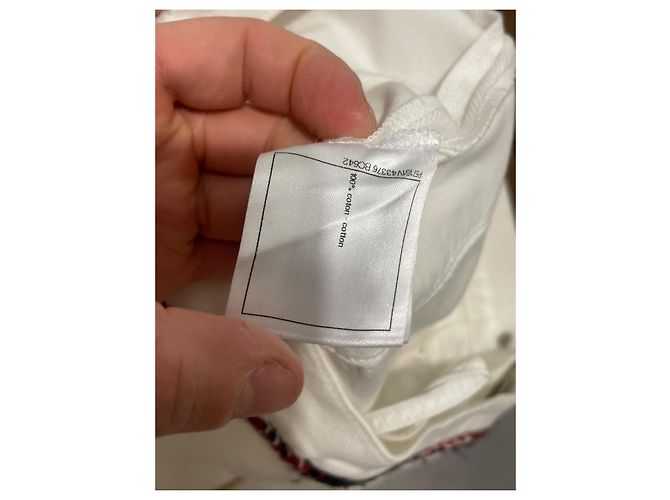 Pantalones Chanel de algodón blanco talla 34 - vista 5