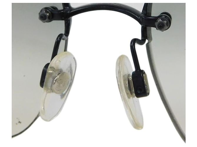 Chanel Sonnenbrille CC Logo mit Strass, grau getönt, randlos schwarz - Ansicht 9