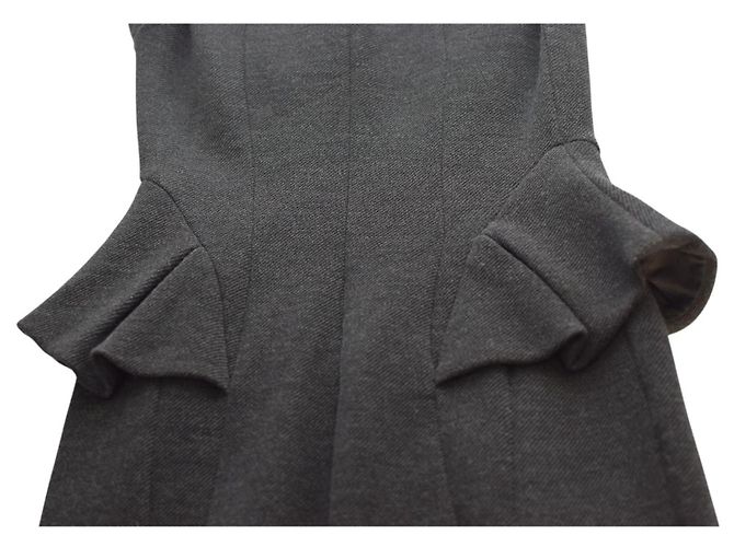 Roberto Cavalli Wollkleid in Anthrazitgrau Cocktailkleid - Ansicht 10