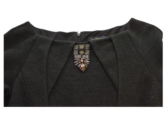 Roberto Cavalli Wollkleid in Anthrazitgrau Cocktailkleid - Ansicht 4