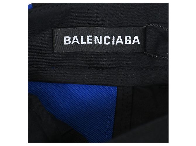 Day Pantaloni in twill a righe Balenciaga in cotone nero - vista 4