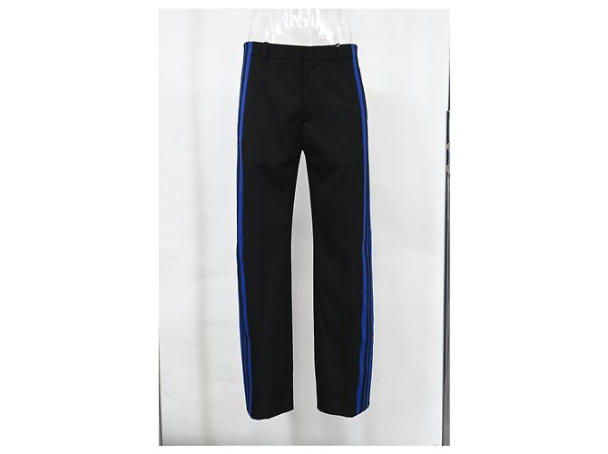 Day Pantaloni in twill a righe Balenciaga in cotone nero - vista 5