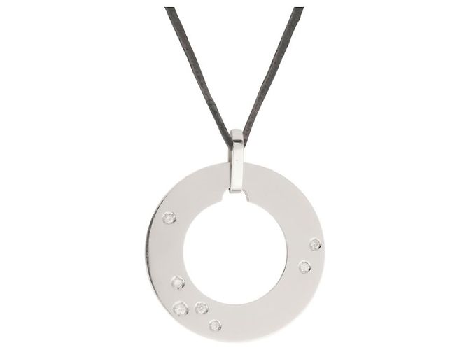 Dinh Van Collana Cible in oro bianco 18K - vista 2