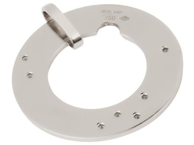Dinh Van Collana Cible in oro bianco 18K - vista 3
