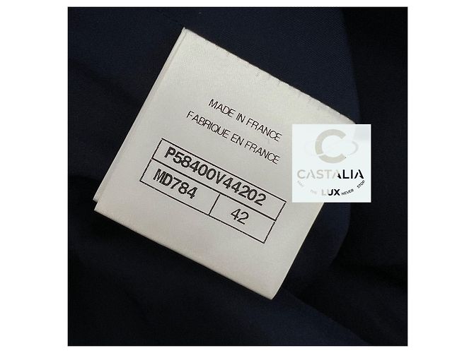 Chanel Falda de tweed Lesage Colección Primavera 2018 Azul - vista 8