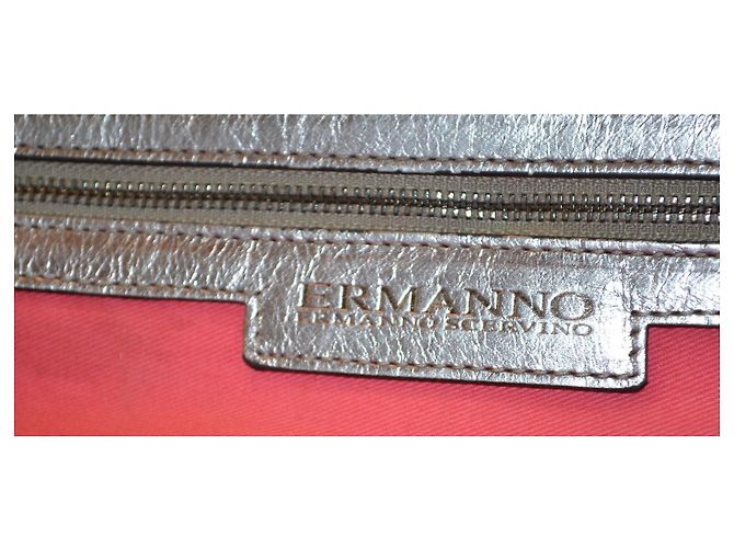 Borsa a mano Ermanno Scervino in pelle argentata Argento - vista 8