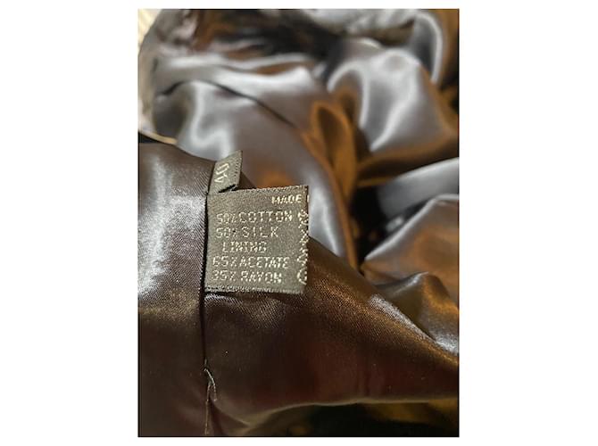 Cappotto Prada in seta e cotone Eggshell Taglia 40 Bianco sporco - vista 6