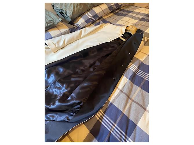 Cappotto Prada in seta e cotone Eggshell Taglia 40 Bianco sporco - vista 7