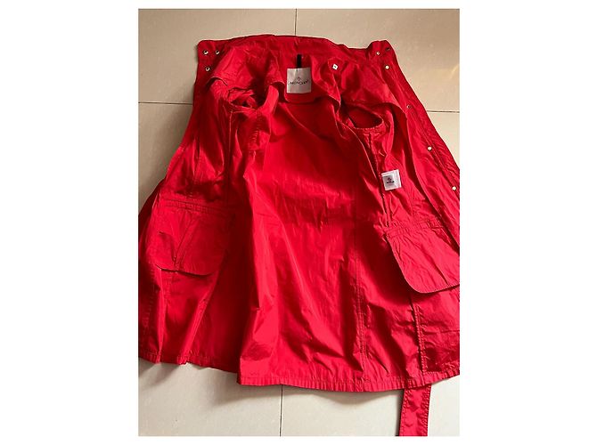 Jaqueta Moncler Vermelha de Poliéster Vermelho - vista 10