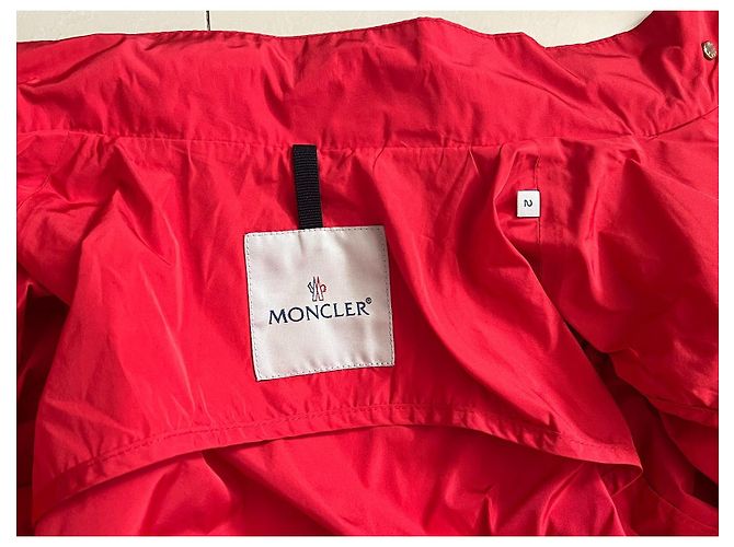 Jaqueta Moncler Vermelha de Poliéster Vermelho - vista 12