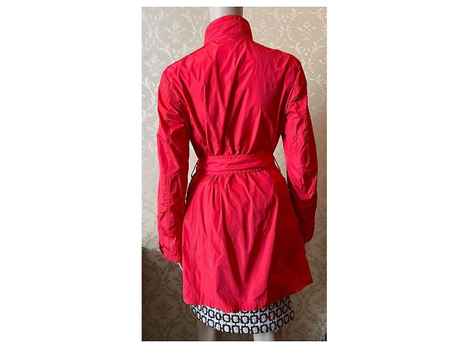 Jaqueta Moncler Vermelha de Poliéster Vermelho - vista 3