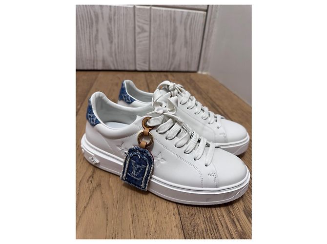 Sneakers Time Out Louis Vuitton Bianco - vista 3