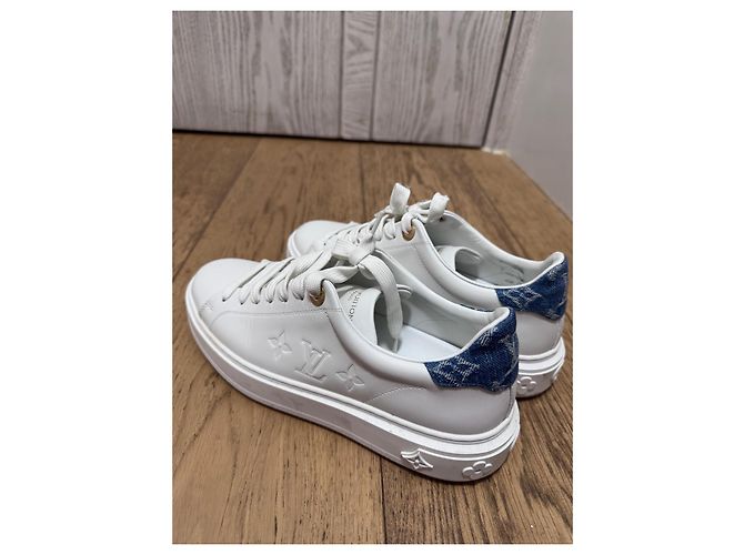 Sneakers Time Out Louis Vuitton Bianco - vista 4