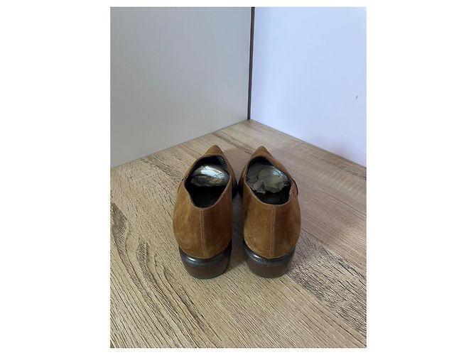 Mocassini Max Mara Marrone Cammello Pelle - vista 4