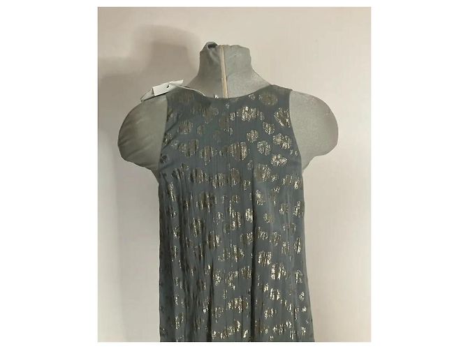 Chloé Seidenkleid Silber Gr. 36 - Ansicht 7
