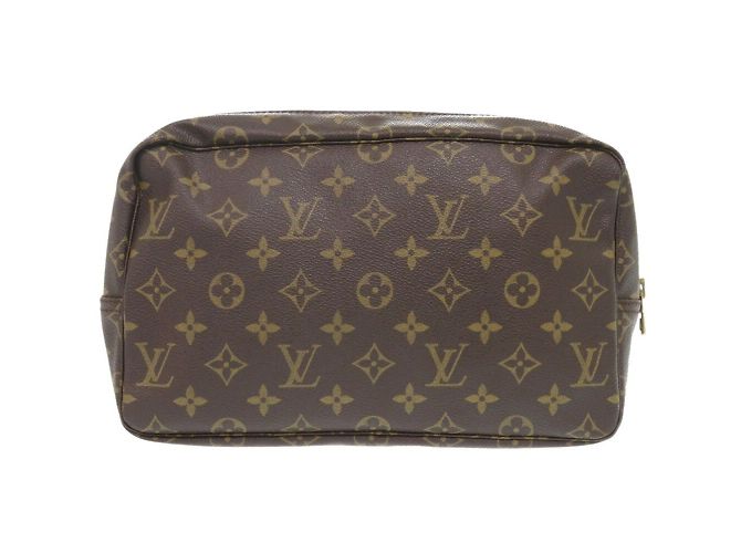 Borsa Clutch Monogram True Toilet 28 di Louis Vuitton Marrone Monogramma - vista 3