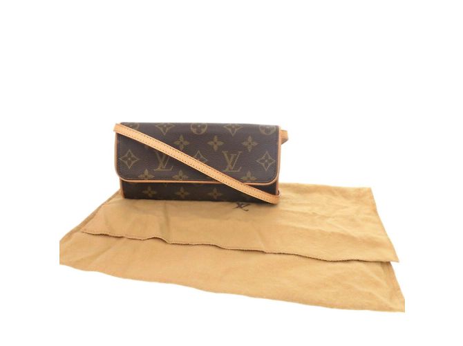 Borsa a spalla Pochette Twin PM Monogram Louis Vuitton Marrone Monogramma - vista 3