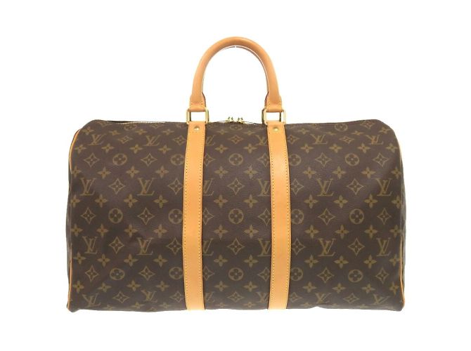 Borsa Boston Monogram Keepall 45 di Louis Vuitton Marrone Monogramma - vista 2