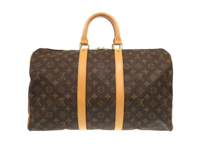 Borsa Boston Monogram Keepall 45 di Louis Vuitton Marrone Monogramma - vista 3