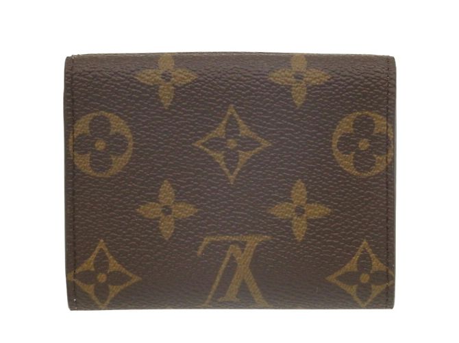Cartera Celeste Monogram de tres pliegues Louis Vuitton Castaño Azul Monograma - vista 4