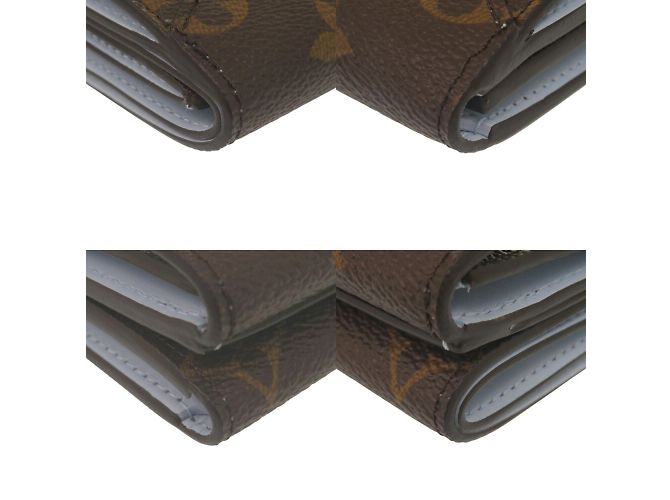 Cartera Celeste Monogram de tres pliegues Louis Vuitton Castaño Azul Monograma - vista 5