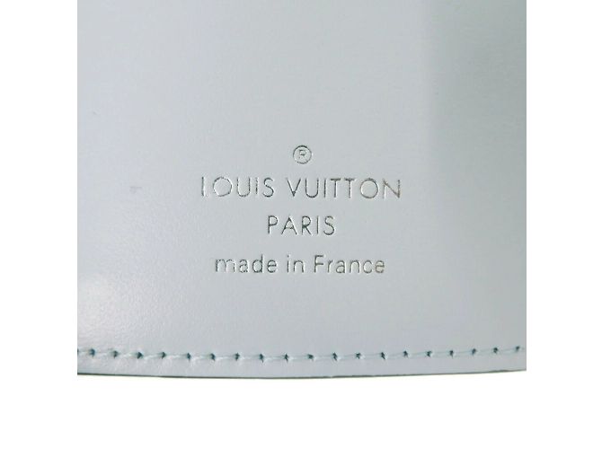 Cartera Celeste Monogram de tres pliegues Louis Vuitton Castaño Azul Monograma - vista 9