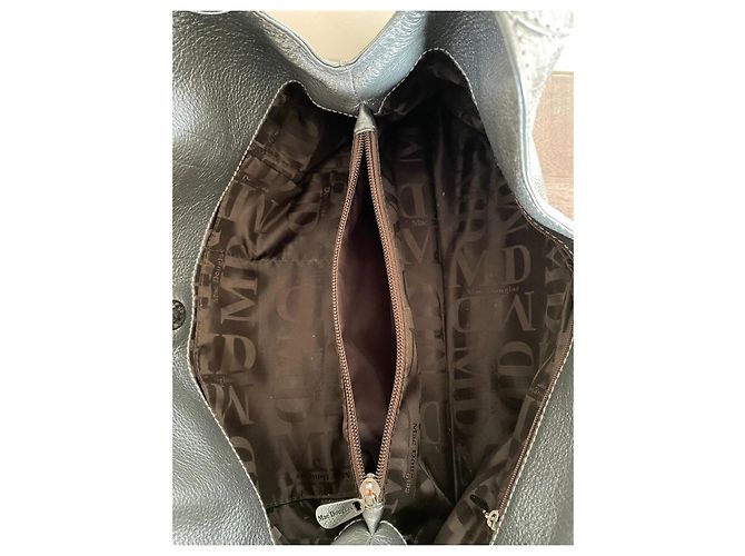 Borsa Mac Douglas in pelle grigio argento metallizzato Metallico - vista 11