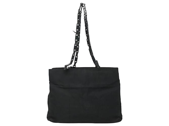 PRADA Borsa Tote Nylon Nera Auth ti2918 Nero - vista 2