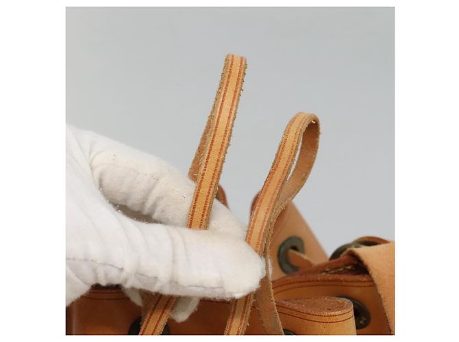 Noe LOUIS VUITTON Borsa a Spalla Petit Noé in Pelle Nomad Beige M85003 LV Auth KD147 - vista 10